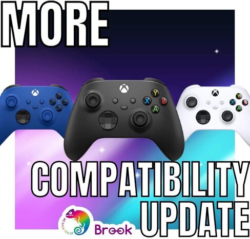 محول Brook Wingman NS - يدعم Xb Series X/S/One/360، PS5/PS4/PS3، Xb Elite 1/2، وحدات تحكم Switch Pro على Switch ووحدة التحكم PC(X-Input)، محول وحدات التحكم، يدعم Turbo وإعادة رسم الخرائط in Kuwait