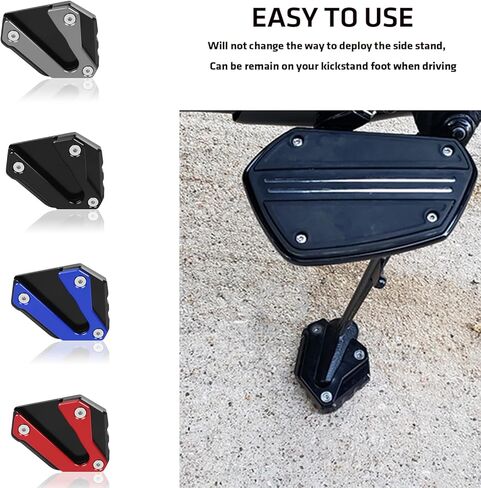 CHIFUN مسنده وسادة تكبير جانب القدم حامل تمديد لوحة استبدال لهوندا Goldwing 1800 GL 1800 F6B GL1800 2018-2021 (أسود) in Kuwait