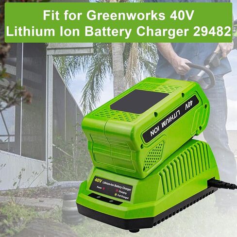 Dosctt 2 عبوات 40 فولت 6.0 أمبير استبدال ليثيوم أيون لبطارية Greenworks 40V 29462 29472 متوافقة مع أدوات الطاقة Greenworks G-MAX 29252 20202 22262 25312 25322 20642 22272 27062 in Kuwait