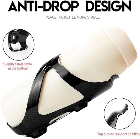 NewTH Bike Water Bottle Holder Full Carbon Fiber Ultra-Light and Strong Bicycle Water Bottle Cages Riding Equipment Water Bottle Holder for MTB Road Bike (Glossy-2 PCS) in Kuwait
