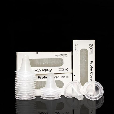 100pcs-Disposable Ear Thermometers Probe Covers, Soft Ergonomic Earmuffs Non Contact Ear Replacement Ear Thermometer Lens Filters for All Braun Digital Thermometers Sleeve in Saudi Arabia