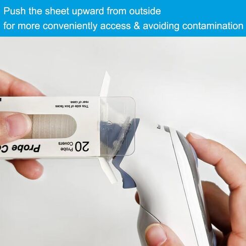 100pcs-Disposable Ear Thermometers Probe Covers, Soft Ergonomic Earmuffs Non Contact Ear Replacement Ear Thermometer Lens Filters for All Braun Digital Thermometers Sleeve in Saudi Arabia