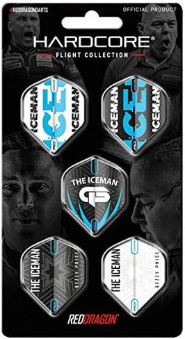 RED DRAGON Players Assorted Hardcore Flight Packs - 5 Sets per Pack in Saudi Arabia