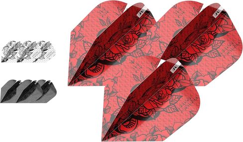 لعبة سهام الهدف Nathan Aspinall Ink Design No.6 Dart Flights - مجموعة من 3 مجموعات (9 في المجموع) in Saudi Arabia