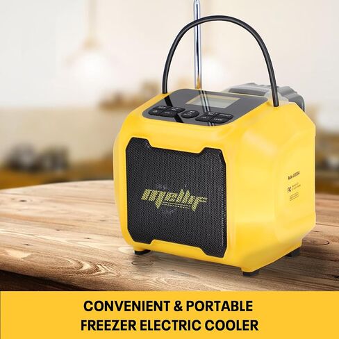 مكبر صوت راديو لاسلكي للطوارئ من Mellif لبطارية Dewalt 20V Max، تنبيه الطقس AM/FM وراديو بلوتوث مع منفذ USB للهاتف المحمول، يعمل بالبطارية، تنبيه الطوارئ SOS (أداة فقط بدون بطارية) in Saudi Arabia