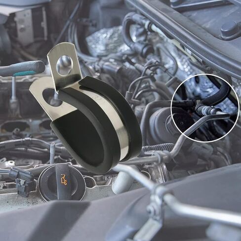 مجموعة متنوعة من مشابك الكابلات TIMESETL 52 قطعة، 304 مشابك أنابيب مطاطية من الفولاذ المقاوم للصدأ في 6 أحجام 1/4 بوصة 5/16 بوصة 3/8 بوصة 1/2 بوصة 5/8 بوصة 3/4 بوصة مشبك سلك للأسلاك والخطوط والخراطيم in Kuwait