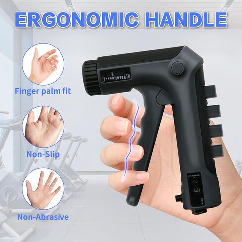 HXD-ERGO Grip Strength Trainer with Finger Exerciser, Adjustable Resistance Hand Gripper, Hand Exerciser with Counting for Muscle Building and Injury RecoverStrength in Saudi Arabia