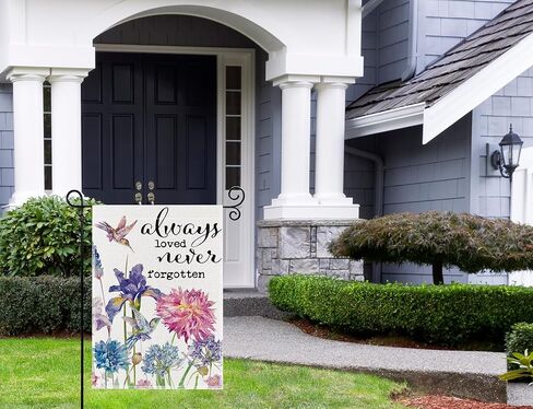 ترحيب الكوبية الربيع الصيف حديقة العلم زهرة زرقاء الزهور 12x18 بوصة مزدوجة من جانب في الهواء الطلق ساحة الأعلام ساحة الأعلام الموسمية للفناء الخارجي الديكور حديقة العلم (الكوبية الزرقاء) in Kuwait