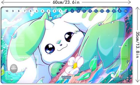 New DTCG Duel Playmat Digimon Board Terriermon Trading Card Game Mat Desk Pad + Free Bag (ZD002-232-SM) in Kuwait