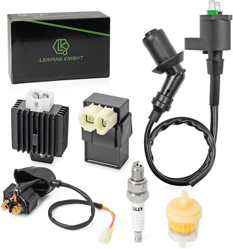 Gy6 Ignition Coil AC CDI Box Solenoid Relay Voltage Regulator Spark Plug for Tomberlin Crossfire 150R Spiderbox 150cc Go karts Parts GY6 150cc Engine Scooter in Saudi Arabia