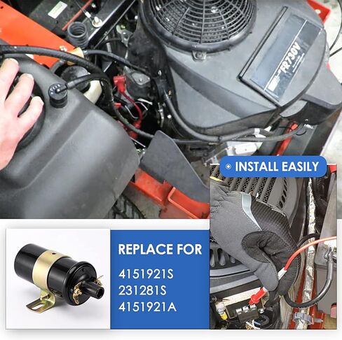 ملف الإشعال لمحرك Kohler K161، K181، K241، K301، K321، K341، بديل لأجزاء OEM 160-01062 41-519-21 41-519-21S 47-145-01 47-145-01S 12581-68900 32080 AM38411 460 -048 in Kuwait