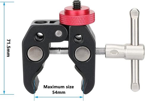 CAMVATE Super Crab Clamp with 1/4"-20 Screw for Microphone Mounts(2-Pack) - 3123 in Saudi Arabia