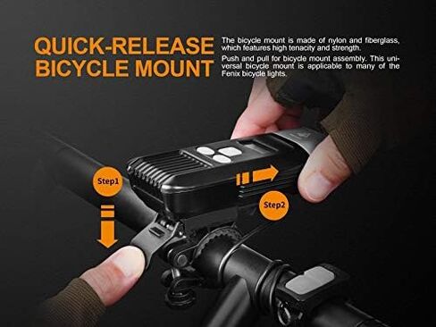 EdisonBright Fenix BC35R 1800 Lumen Cree LED USB Rechargeable Pedestrian Friendly Bike Bicycle Light Anti-Theft Alarm BBX3 Charging Cable Carry case in Saudi Arabia