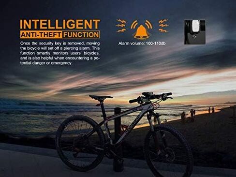 EdisonBright Fenix BC35R 1800 Lumen Cree LED USB Rechargeable Pedestrian Friendly Bike Bicycle Light Anti-Theft Alarm BBX3 Charging Cable Carry case in Saudi Arabia