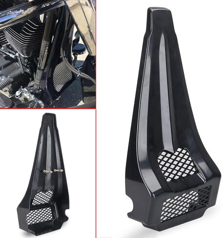 Front Scoop Stretched Chin Spoiler for Harley Touring Street Glide Electra Road Glide FLHX FLTR FLHT 1997-2013, Black in Saudi Arabia