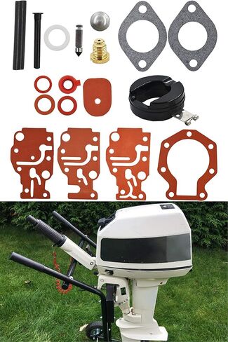 Carburetor Rebuild Carb Repair Kit Replacement for Johnson 6 8 9.9 15 20 HP 439073 0439073 in Saudi Arabia