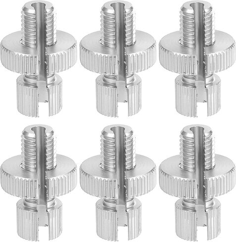 X AUTOHAUX 6 Pcs M10 Brake Clutch Cable Line Adjuster Screw Adjusting Bolt with Slotted for Motorcycle Bike Scooter Aluminum Alloy Black in Saudi Arabia