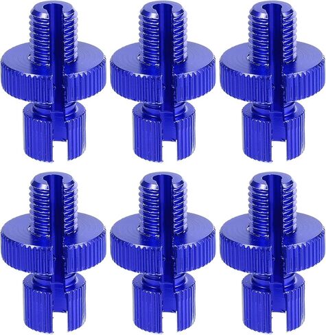 X AUTOHAUX 6 Pcs M10 Brake Clutch Cable Line Adjuster Screw Adjusting Bolt with Slotted for Motorcycle Bike Scooter Aluminum Alloy Black in Saudi Arabia