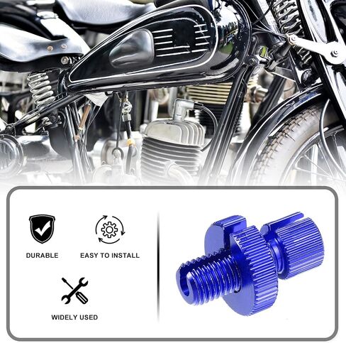 X AUTOHAUX 6 Pcs M10 Brake Clutch Cable Line Adjuster Screw Adjusting Bolt with Slotted for Motorcycle Bike Scooter Aluminum Alloy Black in Saudi Arabia