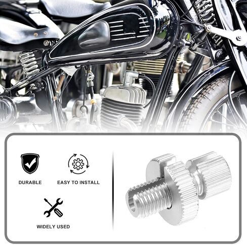 X AUTOHAUX 6 Pcs M10 Brake Clutch Cable Line Adjuster Screw Adjusting Bolt with Slotted for Motorcycle Bike Scooter Aluminum Alloy Black in Saudi Arabia