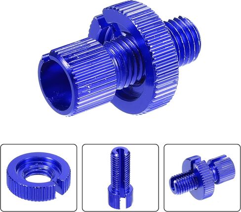 X AUTOHAUX 6 Pcs M10 Brake Clutch Cable Line Adjuster Screw Adjusting Bolt with Slotted for Motorcycle Bike Scooter Aluminum Alloy Black in Saudi Arabia
