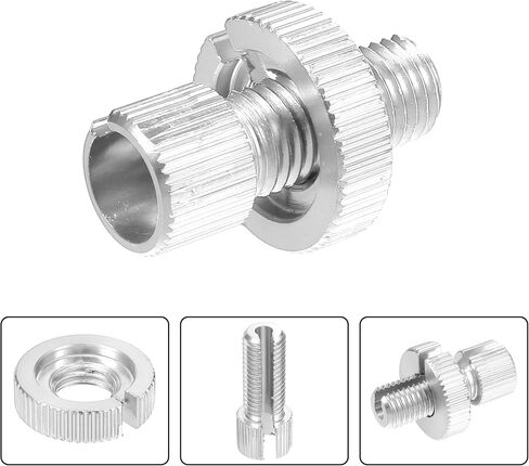 X AUTOHAUX 6 Pcs M10 Brake Clutch Cable Line Adjuster Screw Adjusting Bolt with Slotted for Motorcycle Bike Scooter Aluminum Alloy Black in Saudi Arabia