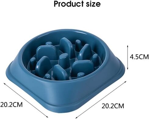 أطباق الكلاب ذات التغذية البطيئة من Furry Friends World، تتميز بتصميم ألغاز مضاد للاختناق ووظيفة مضادة للانزلاق. صُنعت لإبطاء تناول الطعام، وتتضمن متاهة تمنع الانتفاخ من سلالات MED إلى LRG (الأزرق) in Kuwait