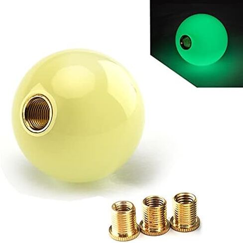RASNONE Universal Gear Shifter Glowing Pearl Ball Shift Knob for Manual/Automatic Short Green Glow in The Dark in Saudi Arabia