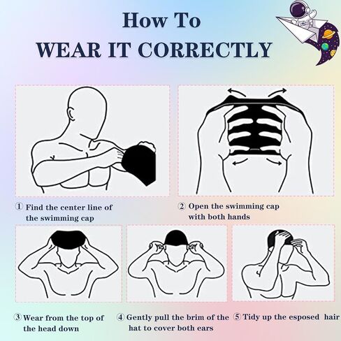 قبعة سباحة للأطفال للأولاد والبنات، قبعة سباحة من السيليكون مقاومة للماء للأعمار من 3 إلى 10 سنوات للأطفال الصغار والبنات والشباب، مريحة للشعر القصير/الطويل للحفاظ على جفاف الشعر in Kuwait
