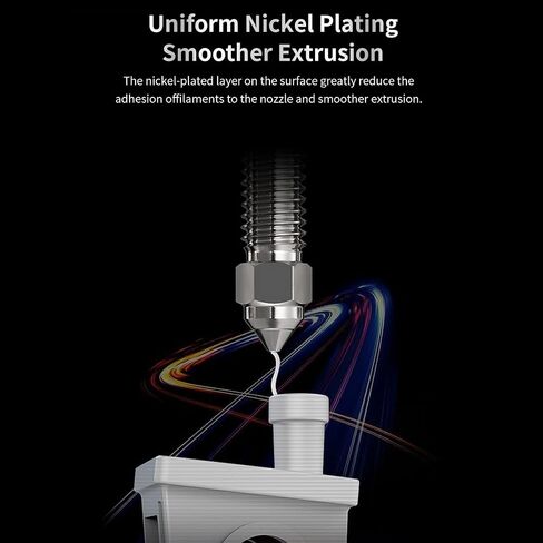 Creality Official K1 Nozzle Kit, 4 Copper Alloy Nozzles and 4 Hardened Steel Nozzles, High-Temperature Resistance & High Flow & High-Speed Printing Nozzles for K1,K1 Max,CR-10SE,Ender 3 V3 KE in Saudi Arabia