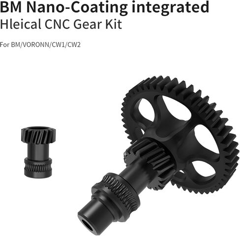 Imdinnogo 3D Printing Extruder Upgrade Accessories BM Nano-Coating Helical Gear Kit High Strength CNC Skeletonized POM-Gears Applicable to VoronLegacy Voron2.4 VoronTrident CW1 CW2 Bczamd in Saudi Arabia