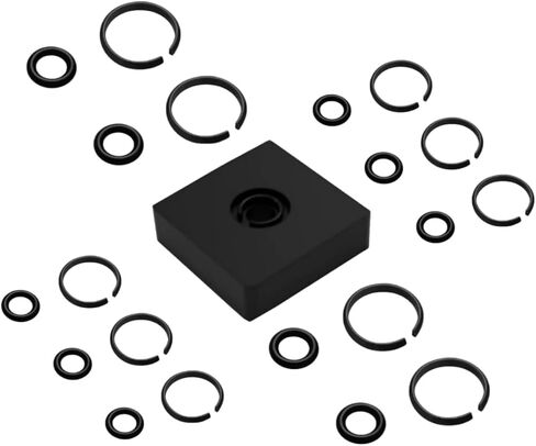 (5 + 5 مجموعات) 3/8 بوصة و1/2 بوصة مشبك حلقة احتكاك للاحتفاظ بالصدمات مع حلقة دائرية لميلووكي مفتاح ربط الصدمات الكهربائي/الهوائي، تتضمن أداة تثبيت سندان حلقة قفل الصدمات in Kuwait