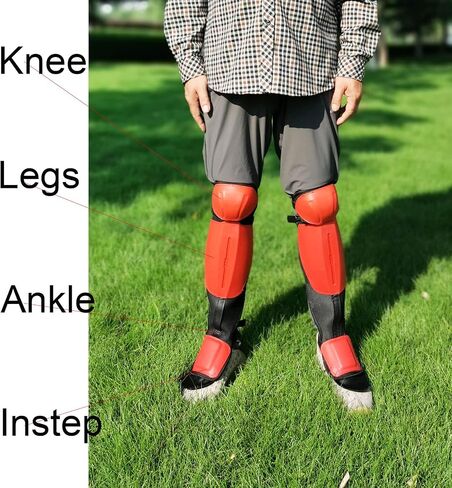 Extolern Shin Guard Brush With Comfortable Sponge Pad, Leg Guard And Knee Guard, Used For Cutting Grass in Saudi Arabia