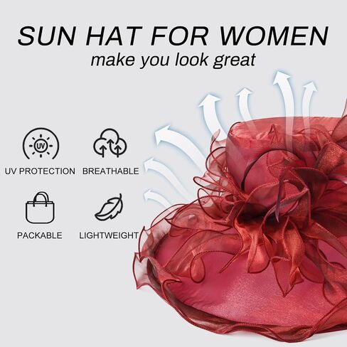 YIDINGCO Women Church Derby Hats Tea Party Bridal Dress Wedding Hat in Saudi Arabia