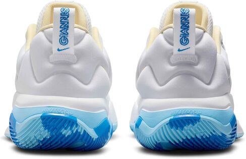 Giannis Immortality 3 Basketball Shoes (DZ7533-101, White/Light Laser Orange/Soft Yellow) Size 9.5 in Saudi Arabia