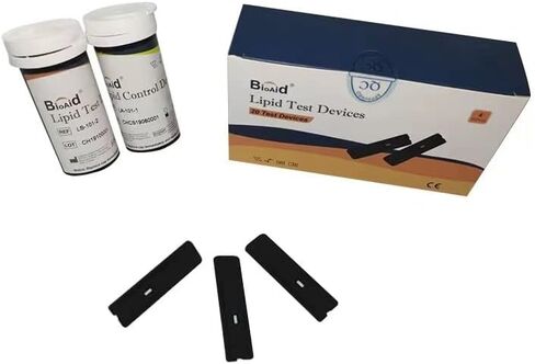 Bioaid 3in1 Lipid Multiparameter Strips 10 pcs Pack with 10 Capillary Tubes in Saudi Arabia