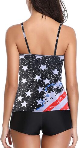 Cysincos Tankini Bathing Suits for Women Tummy Control Swimsuits Two Piece Swimwear Made of Quick Dry High Elastic Fabric in Saudi Arabia