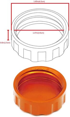 CNC Aluminum Brake Fluid Reservoir Cap Brake Oil Cover Replacement For Kawasaki Ninja 300 400 650 Z400 Z750 Z850 Z1000 ZX-6R ZX10R ZX-25R in Saudi Arabia