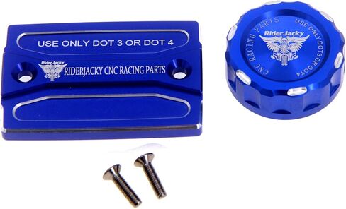 Riderjacky For Yamaha TRACER 900 /GT MT09 2015-2020، TRACER 700 /GT MT07 FZ07 2015-2023، MT-10 TDM900 XSR 900 XSR700 XJ6 Super Tenere 1200 غطاء غطاء خزان سائل الفرامل الأمامية والخلفية للدراجة النارية (أحمر) in Kuwait