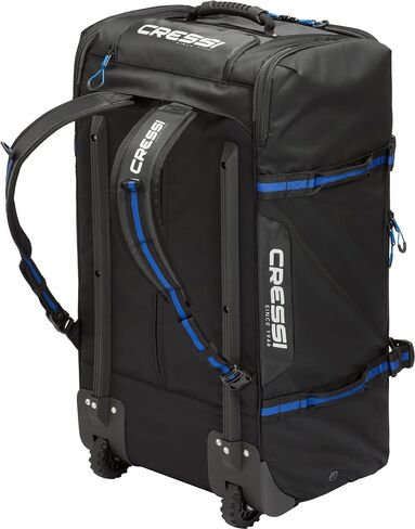 Cressi Strong Large Capacity Roller Luggage Bag 140L with Shoulder Straps - Jumbo: Designed in Italy in Saudi Arabia