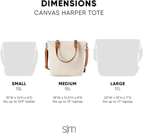 Simple Modern Canvas Tote Bag for Women in Saudi Arabia