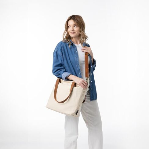 Simple Modern Canvas Tote Bag for Women in Saudi Arabia