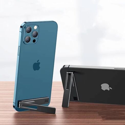 CHARM PS1 Phone Stand,Kickstand Vertical and Horizontal Stand, Adjustable Angle, Compatible with iPhone 15/15 Plus/15 Pro/15 Pro Max, iPhone 14/13/12 Series, Samsung Galaxy S23/S22/S21 Series (Silver) in Saudi Arabia