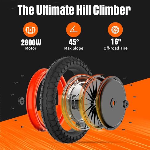 Inmotion Electric Unicycle for Adults 16 Inch Self-Balancing One Wheel EUC, Portable Monowheel for Urban Commuting in Kuwait