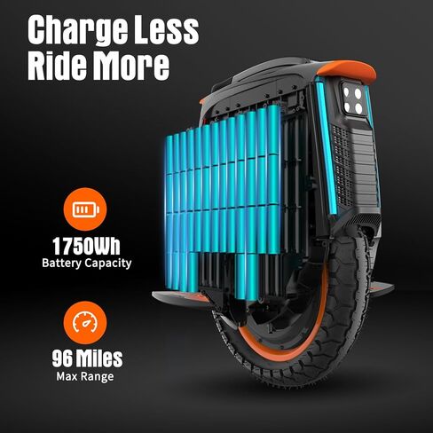 Inmotion Electric Unicycle for Adults 16 Inch Self-Balancing One Wheel EUC, Portable Monowheel for Urban Commuting in Kuwait