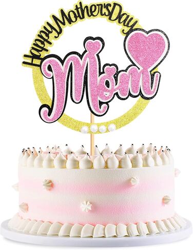 عيد الأم السعيد، كعكة توبر، كعكة توبر، كعكة مستديرة، توبر، حفلة، تزيين الكيك لعيد الأم (القلب) in Kuwait