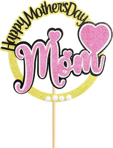 عيد الأم السعيد، كعكة توبر، كعكة توبر، كعكة مستديرة، توبر، حفلة، تزيين الكيك لعيد الأم (القلب) in Kuwait