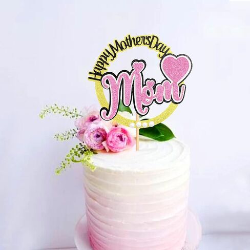 عيد الأم السعيد، كعكة توبر، كعكة توبر، كعكة مستديرة، توبر، حفلة، تزيين الكيك لعيد الأم (القلب) in Kuwait