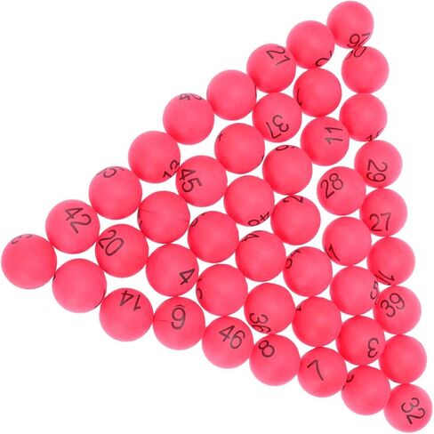 Toddmomy 100pcs Numbered Table Tennis Balls PingPong Balls 40mm Raffle Balls 1-100 Lottery Balls for Game Party Favors A in Saudi Arabia