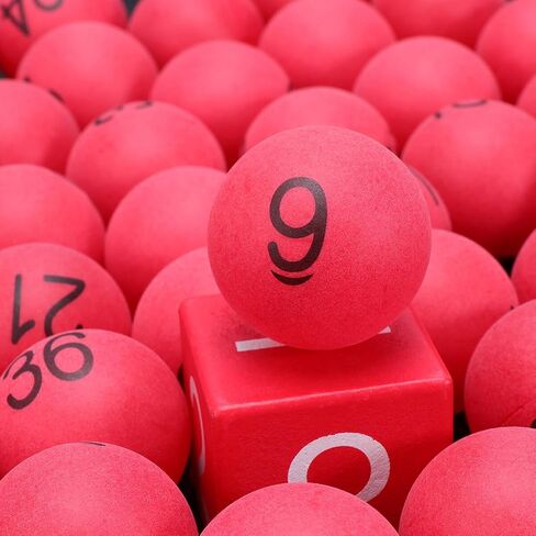 Toddmomy 100pcs Numbered Table Tennis Balls PingPong Balls 40mm Raffle Balls 1-100 Lottery Balls for Game Party Favors A in Saudi Arabia